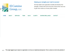 Tablet Screenshot of elcaminogroup.com